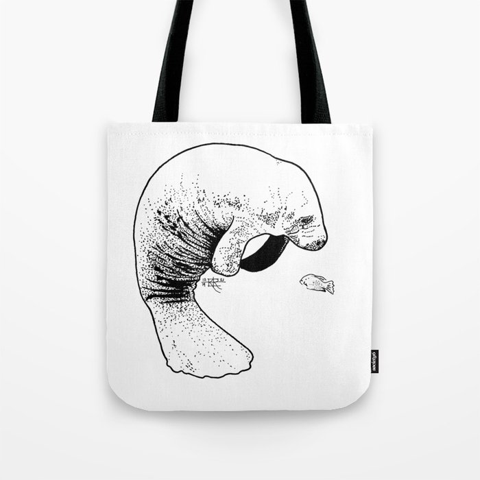 Florida Manatee Tote Bag