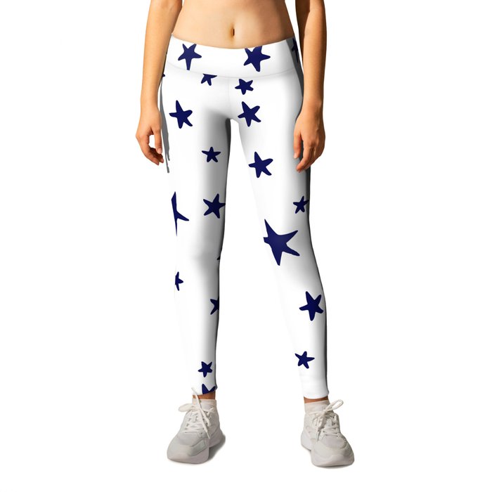 Navy star leggings hot sale