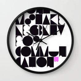 Don't mistake legibility for communication Wall Clock | Curated 