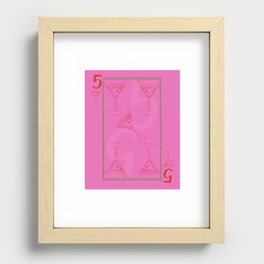 Five of Martinis Recessed Framed Print