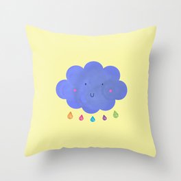 Happy cloud Throw Pillow