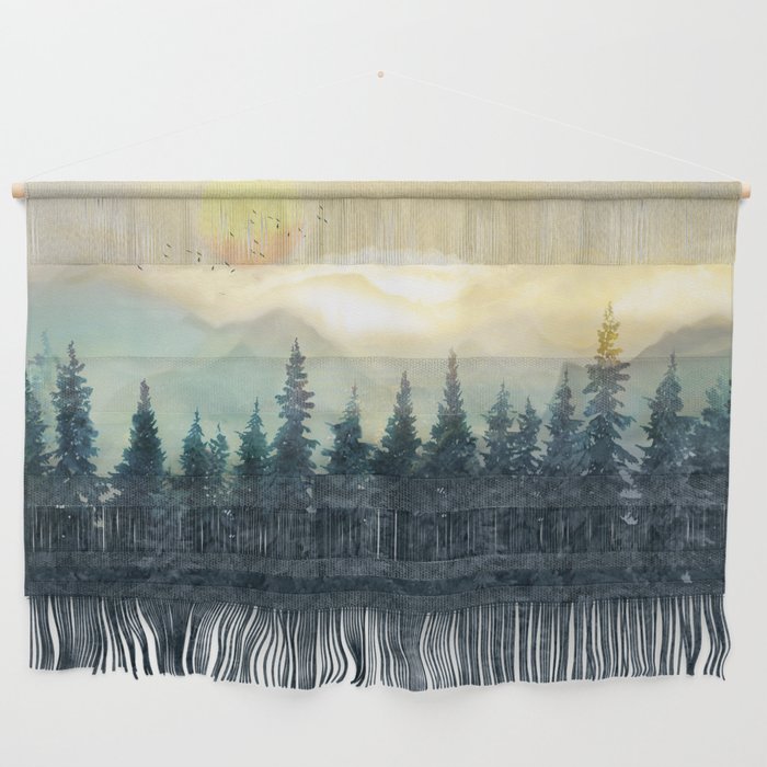 Forest Under the Sunset II Wall Hanging