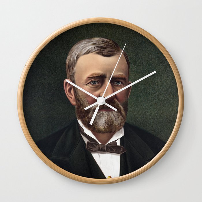 President Ulysses S Grant Wall Clock By Warishellstore Society6