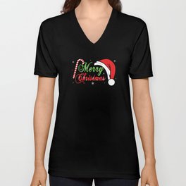 Merry December 2021 Winter Team Santa Christmas V Neck T Shirt