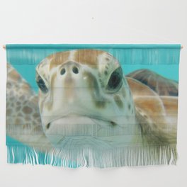 Mexico Photography - Sea Turtle In The Beautiful Water Wall Hanging