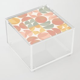 Mid Century Modern Shapes Abstract Acrylic Box