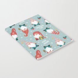 Christmas gnomes pattern Notebook