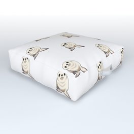 Seal Pup Outdoor Floor Cushion | Graphicdesign, Digital, Babyanimals, Sealpup, Cutesealpup, Babyseal, Cutebabyseal 