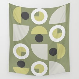 Classic geometric arch circle composition 24 Wall Tapestry