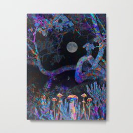 5th Dimension Metal Print | Surreal, Dream, Digital Manipulation, Imagination, Digital, Moon, Psychedelic, Color, Colorful, Night 