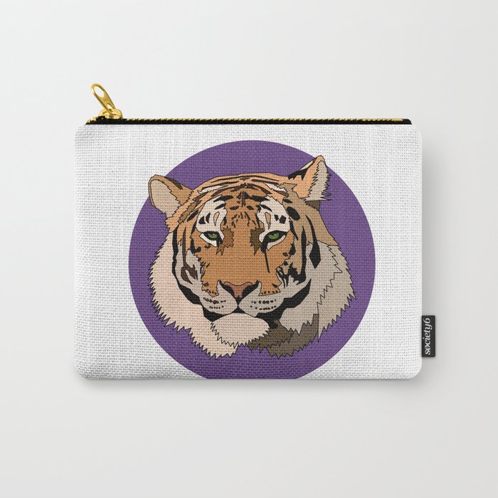 Wild Rectangular Tiger Carry-All Pouch