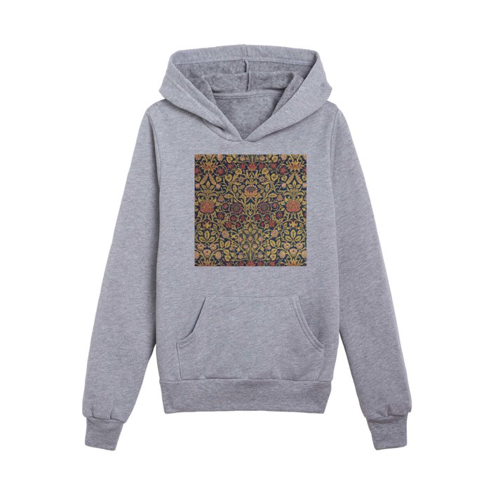 William morris enhanced with artificial intelligence Kids Pullover Hoodie
