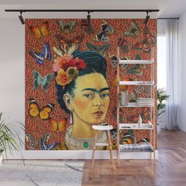 Frida Kahlo Wall Murals For Any Decor Style Society6 Share her story with this unique portrait template. frida kahlo wall murals for any decor