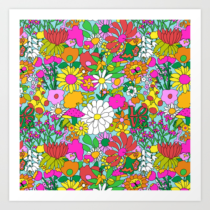 Extra Groovy Art Print By Juliawalck Society6