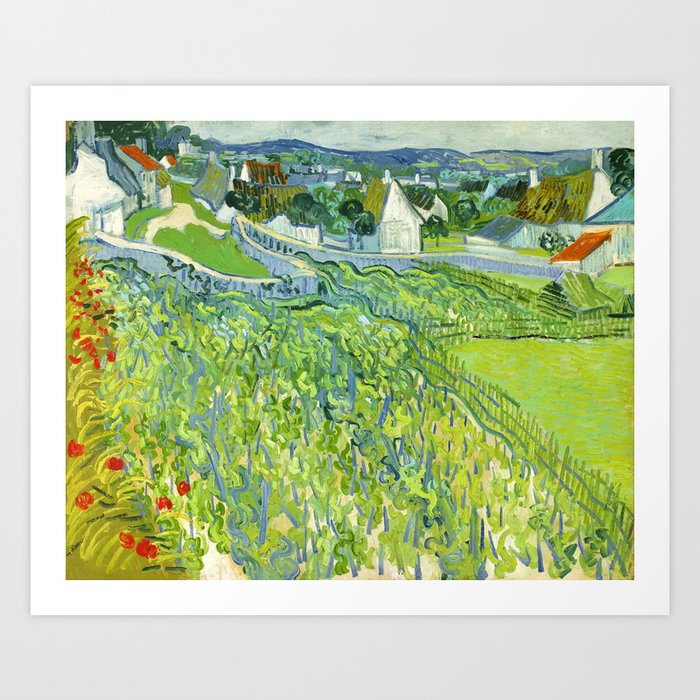 Vincent van Gogh "Vineyards at Auvers" Art Print