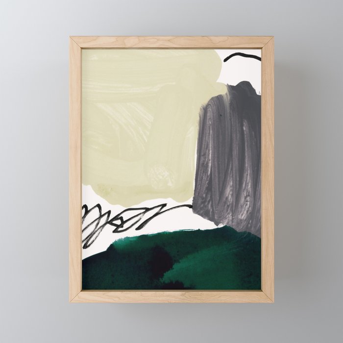 Minimalist Painting 03 Framed Mini Art Print By Patternization Society6