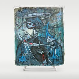 exiled archangels Shower Curtain