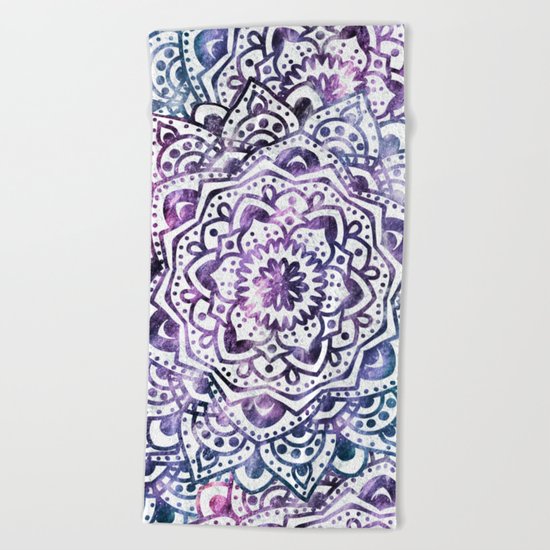 STARRY NIGHT MANDALA Beach Towel