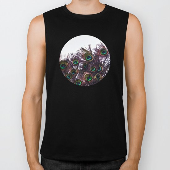 Peacock Feathers Biker Tank