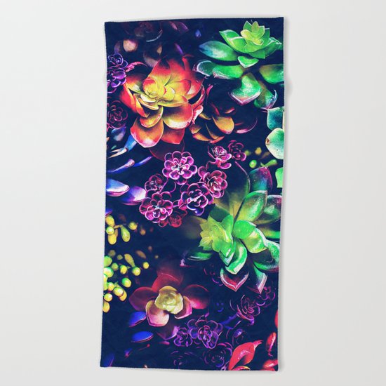 Colorful Plants Beach Towel