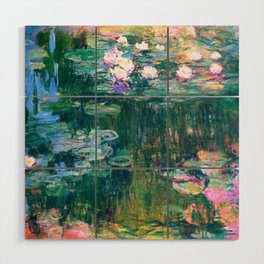 water lilies : Monet Wood Wall Art