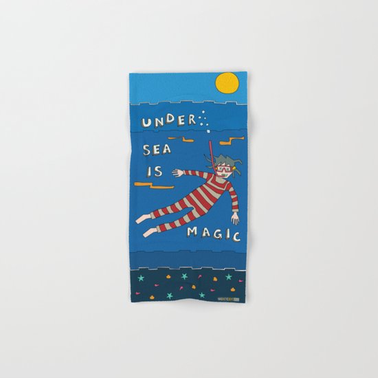 Snorkeling Boy Hand & Bath Towel