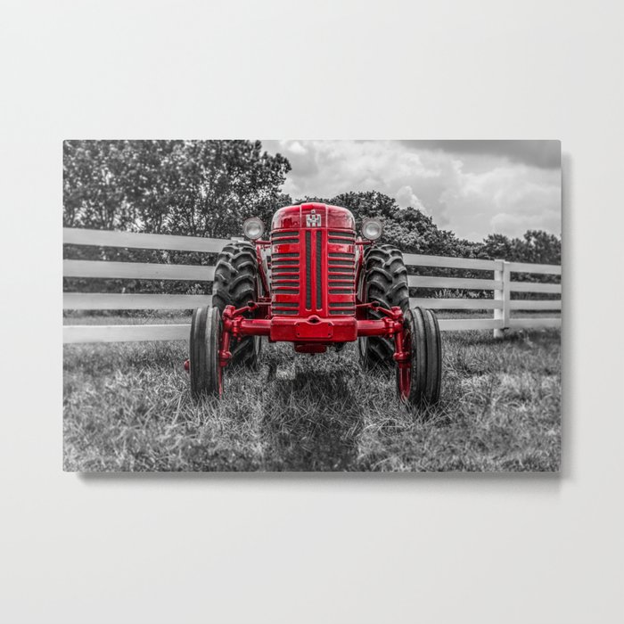 IH 300 Vintage Crop Tractor Metal Print
