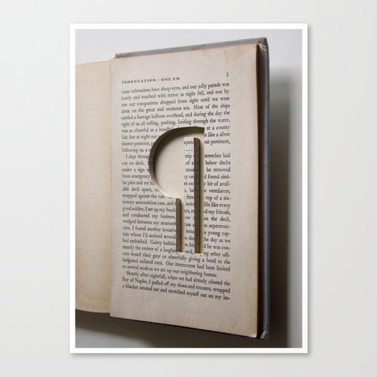 Paragraph Indentation Canvas Print