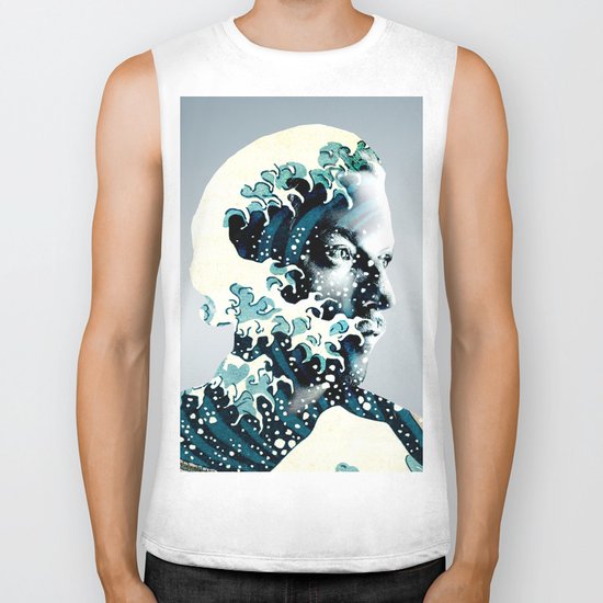 James Johnston Wave Biker Tank