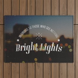 Bright Lights - An Inspiring Quote Outdoor Rug