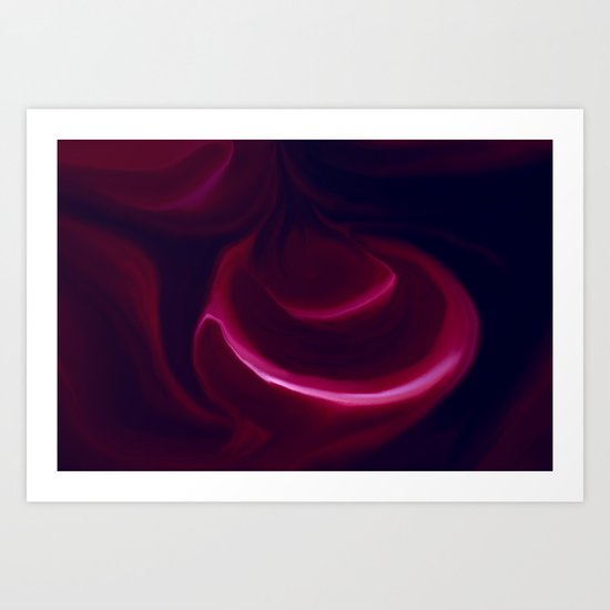 Life in a bowl - purple Art Print