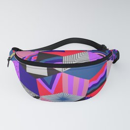 Isometric Cubes - Teal/Orchid/Strawberry Fanny Pack