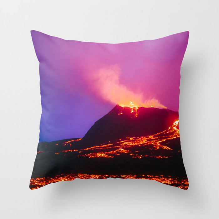 Volcano 2021 Throw Pillow