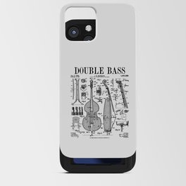 Double Bass Player Bassist Musical Instrument Vintage Patent iPhone Card Case
