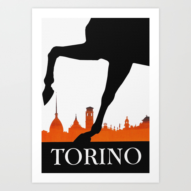 Torino Italia Italy Vintage European Travel Advertisement Poster Print 