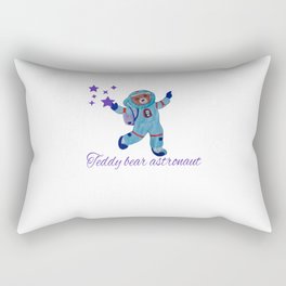 Teddy bear astronaut Rectangular Pillow