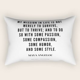 Maya Angelou Rectangular Pillows Society6