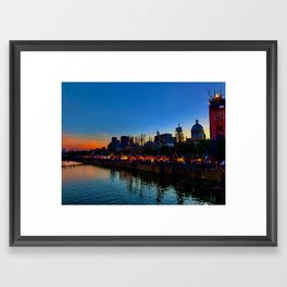 Montreal Old Port Framed Art Print