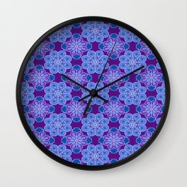 Jami Wall Clock | Vector, Graphicdesign, Purplesandblues, Pattern, Digital 