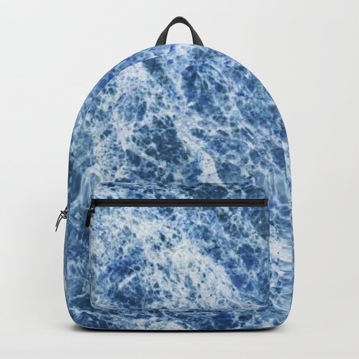 Cracked Blue Stone Backpack