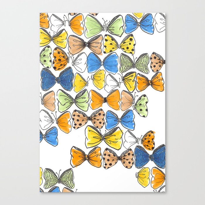 More Bows & Butterflies Canvas Print