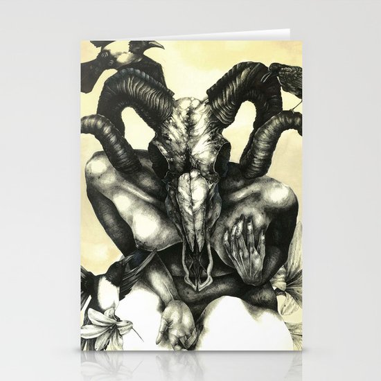 The Ram and the Crows Stationery Cards