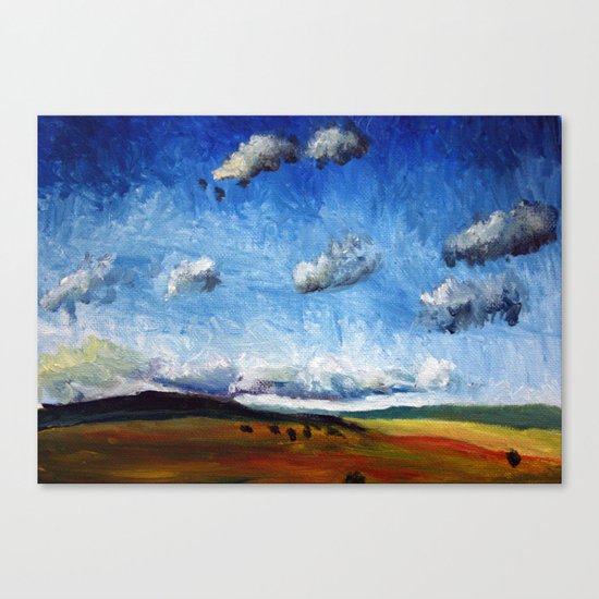 Oil landscape/seasons Canvas Print