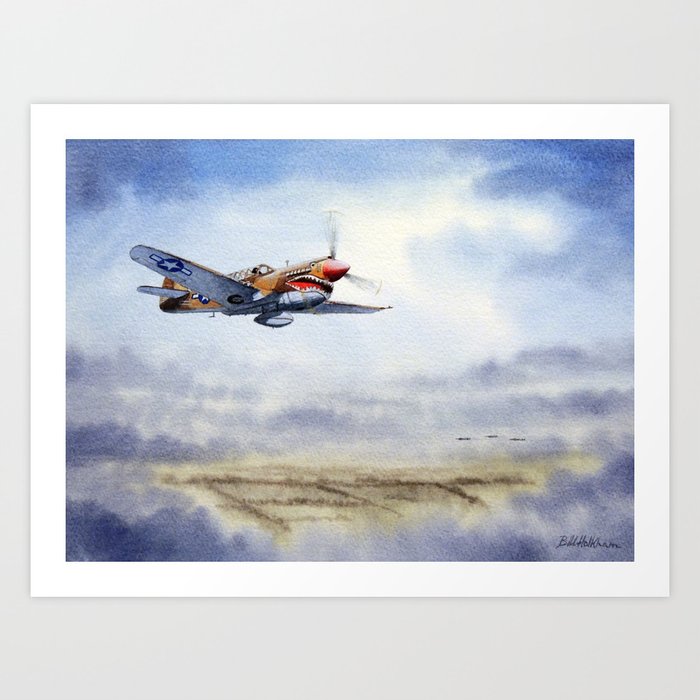 P-40 Warhawk Aircraft Art Print