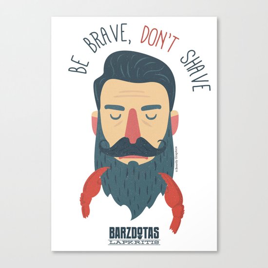 Bazdotas lapkritis No Shave November Canvas Print