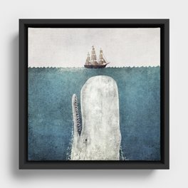 The White Whale Framed Canvas