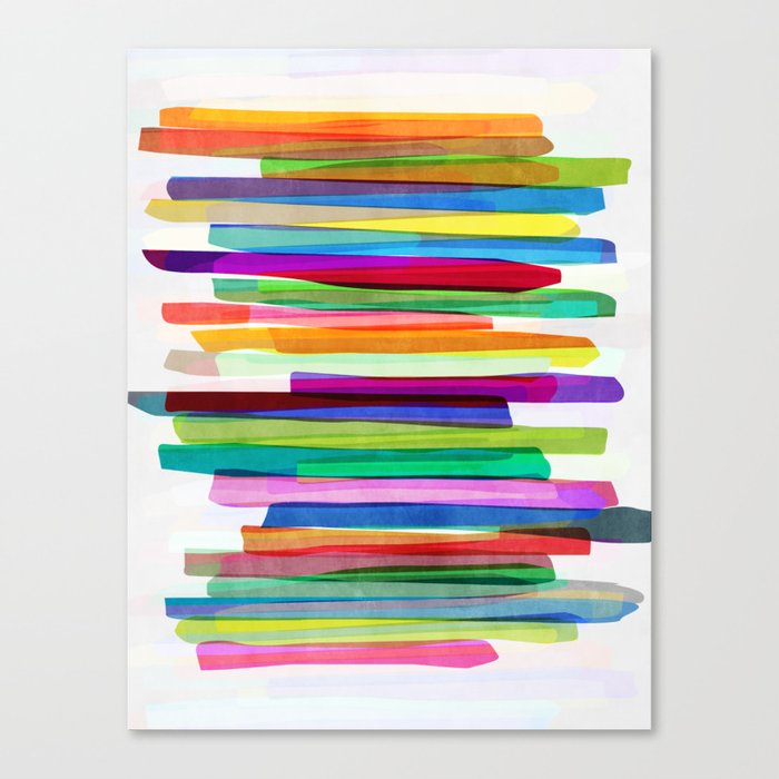 Colorful Stripes 1 Canvas Print