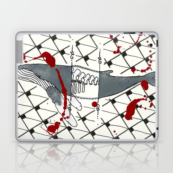 Whale inside and out Laptop & iPad Skin