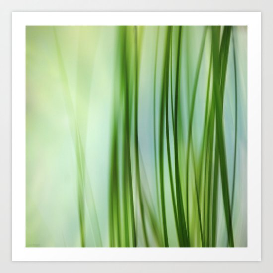 Vertical Grasses Art Print