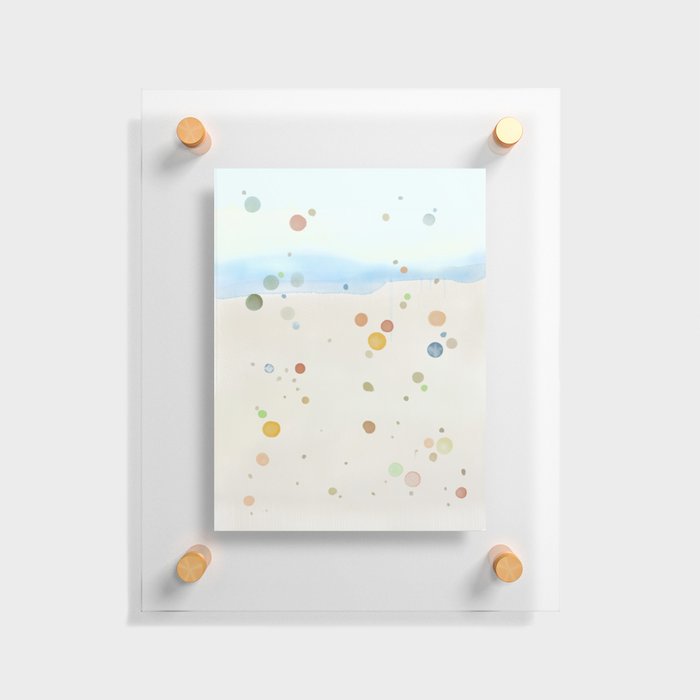 Lazy Beach Floating Acrylic Print